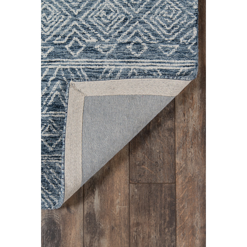 Adhley Wool Geometric Indoor Rug, Rectangle 2' x 3'