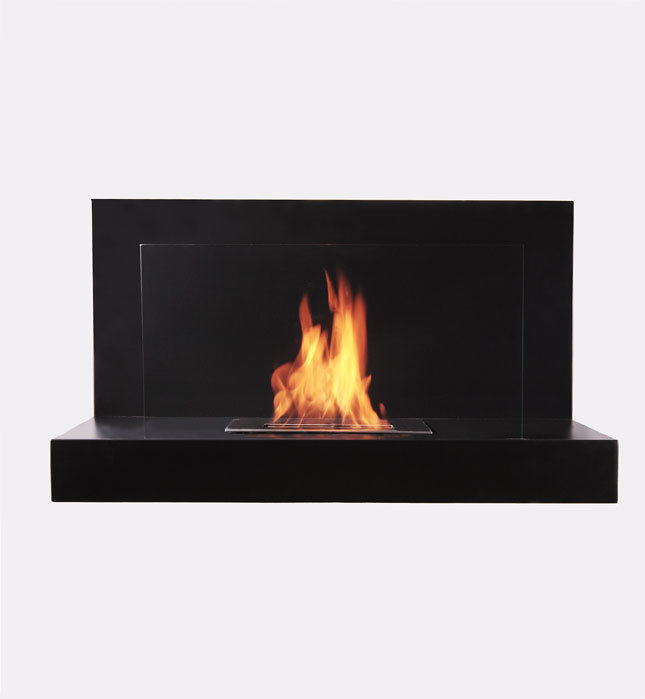BioFlame 35.4 " W Stainless Steel Bio-Ethanol Fireplace