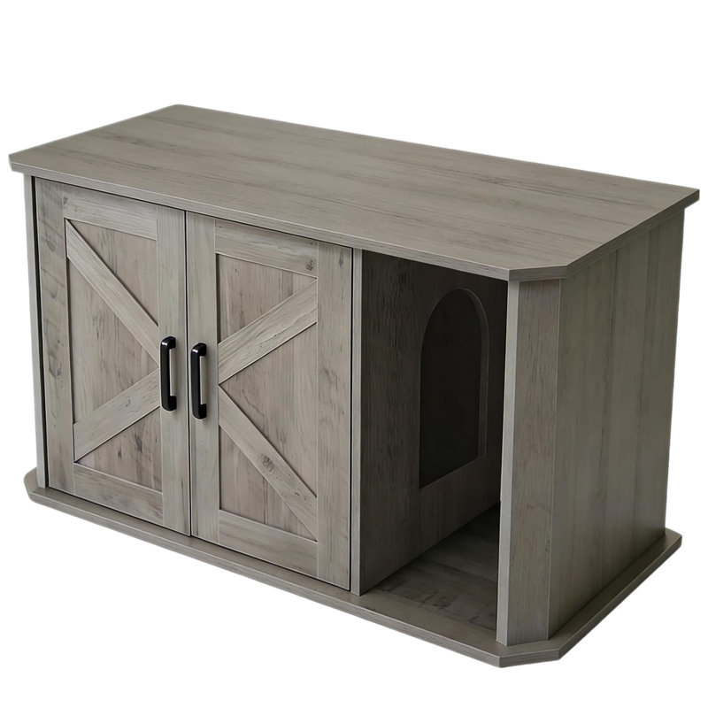 Metal Litter Box Enclosure, Grey
