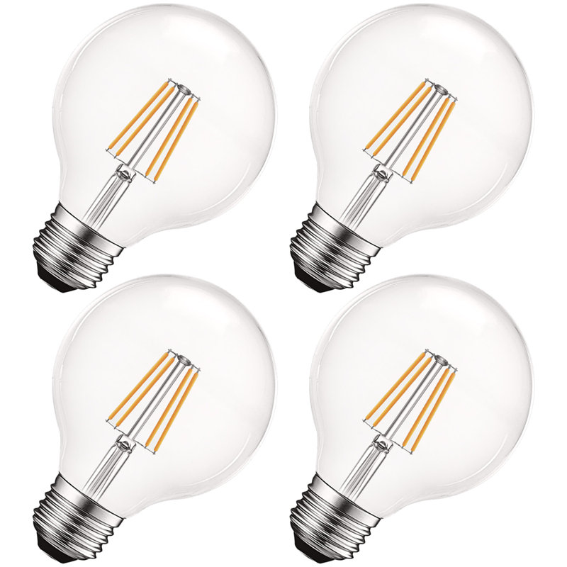 5 W (équivalent à 60 W), ampoule DEL G25 à intensité variable, culot moyen E26 (standard), 5 000 K