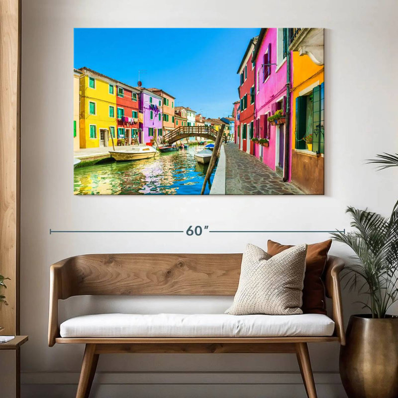 Maisons de rue Kavia Burano, H 34 po x l 51 po