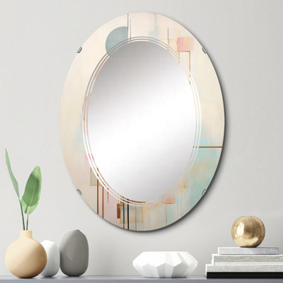 Beckersfield - Miroir mural moderne ovale