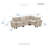 Snyder 110.5" Modern & Contemporary Sectional Sofa - Chenille Modular Sectional Sofa with Durable Plywood Construction and Supportive Foam & Pocket Coils-41450637