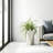 Yarisma Geometric Fiberstone MGO Clay Planter Mid-Century Modern Tall Tapered Indoor/Outdoor Plant Pot-43284782-43284783