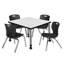 Ensemble de table de salle à manger et de chaises Kee-93832729-73412833-93832723