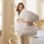 Insertion de couette en duvet pour lit simple en lin avec couette à carreaux - édredon toutes saisons-101820270-126171488