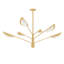 Levin Chandelier in Aged Brass-502170157-502170155