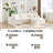 110" Boneless L-Shaped Modular Sectional Sofa with Ottoman, 3 Seat Chenille Cloud Couch for Living Room, No Assembly Required-1782611040-1782611042
