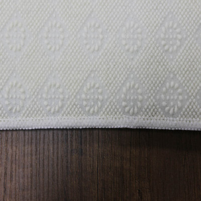Elegant Hall Carpet, 31.5 x 78.7 inches | 100% Polyester, 0.4 inch Pile Height | Antibacterial, Non-Slip PVC Felt Dot Underside | Machine Washable, Durable Woven Design | Perfect for Entryways & Living Spaces