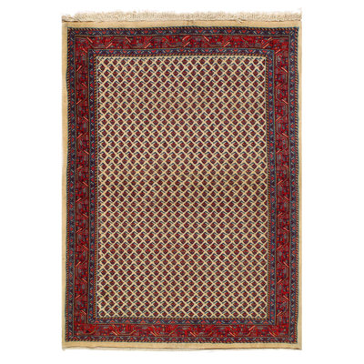 Menzo Hand Woven Cotton and Wool Oriental Area Rug