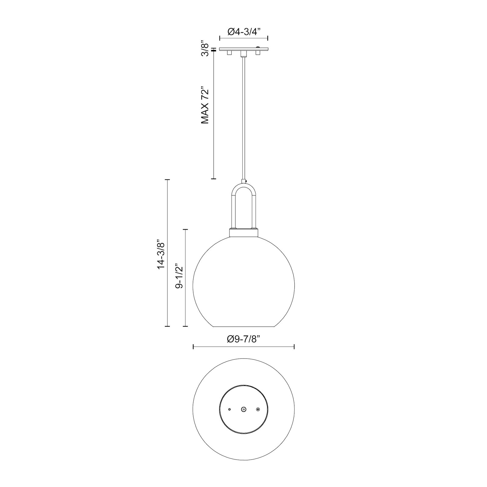 Shiloh Single Light Glass Pendant, Brushed Nickel, Copper, 14.375"H x 9.875"W x 9.88" D