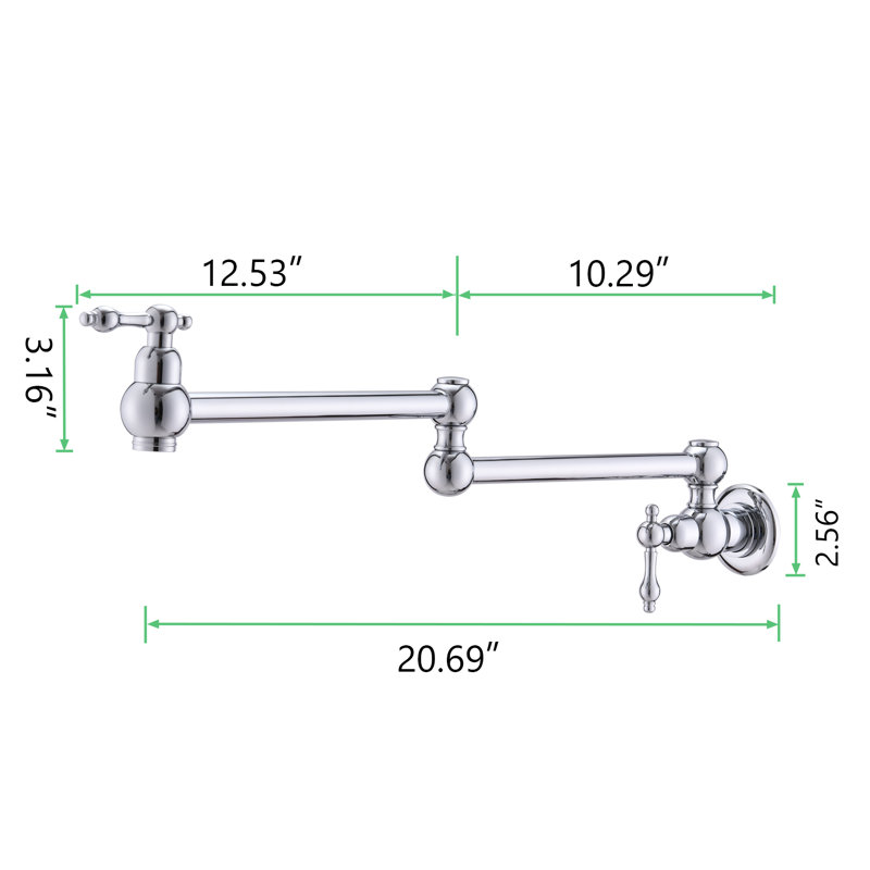 Pdpbath Kitchen Faucet, Chrome