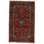 Nanka Wool Oriental Area Rug in Red