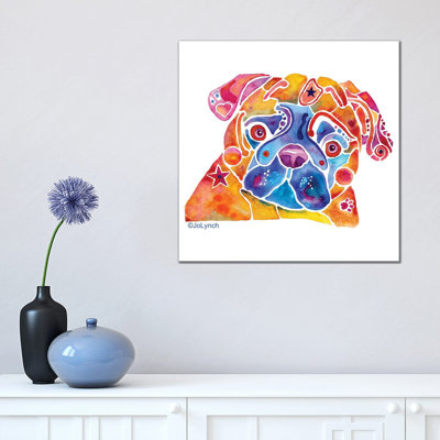 Pug Dog Whimzicals by Jo Lynch - Wrapped Canvas Gallery-Wrapped Canvas Giclée