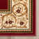 Tapis traditionnel rouge Dezerey