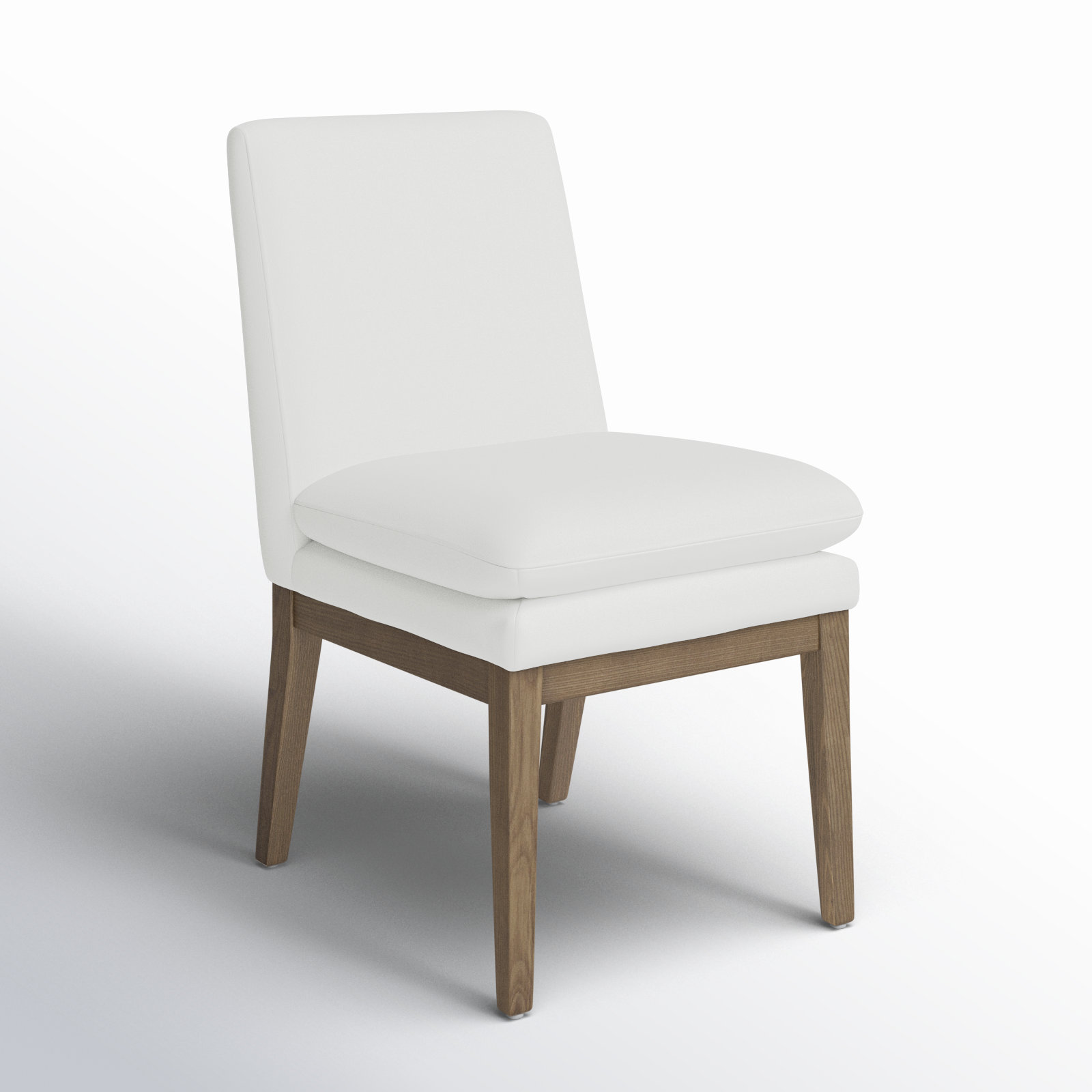 Bethea Oak Parsons Dining Chair, Tweed Prestige Pearl/Oak