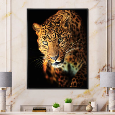 Portrait d'un léopard - reproduction sur toile