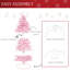 Arbre de Noël rose en pin et cachemire-679980940