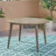 Table carrée en bois 48,35 po, gris, base pour table de salle à manger grise X 48,35 po, aspect élégant