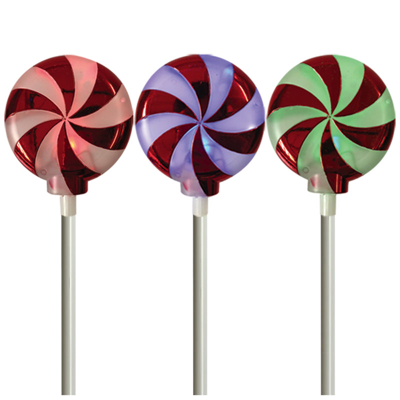 Symphony of Lights Metallic Candy Colour Changing 3 Light Luminary and Pathway Lights