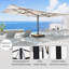 Parasol en porte-à-faux double face avec base Menades-544062202