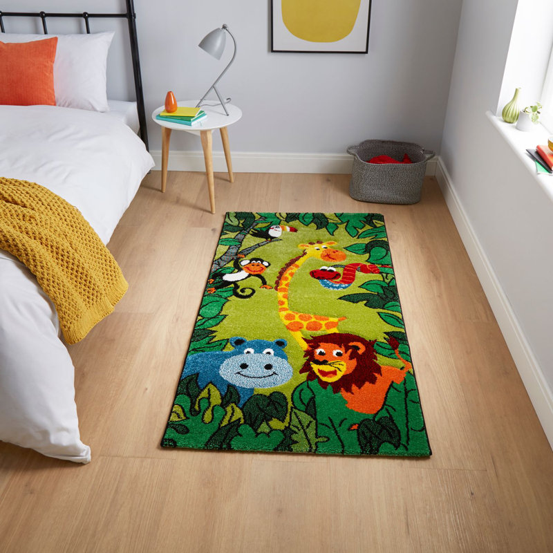 Dalke 53747 (22317) Green Machine Made Area Rug