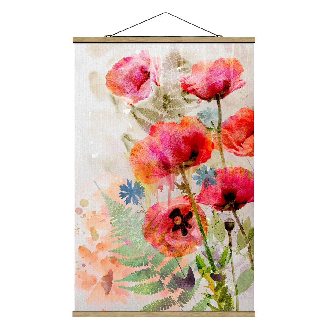 Grafikdruck Flowers Poppy