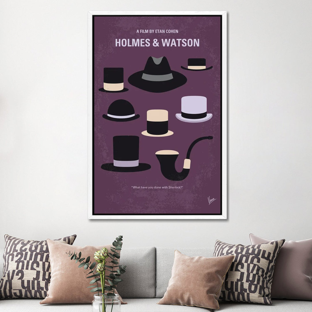 Leinwandbild My Holmes And Watson Minimal Movie Poster