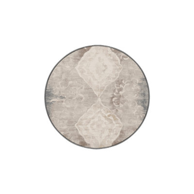 Machine Washable Gray Area Rug GSIX03590