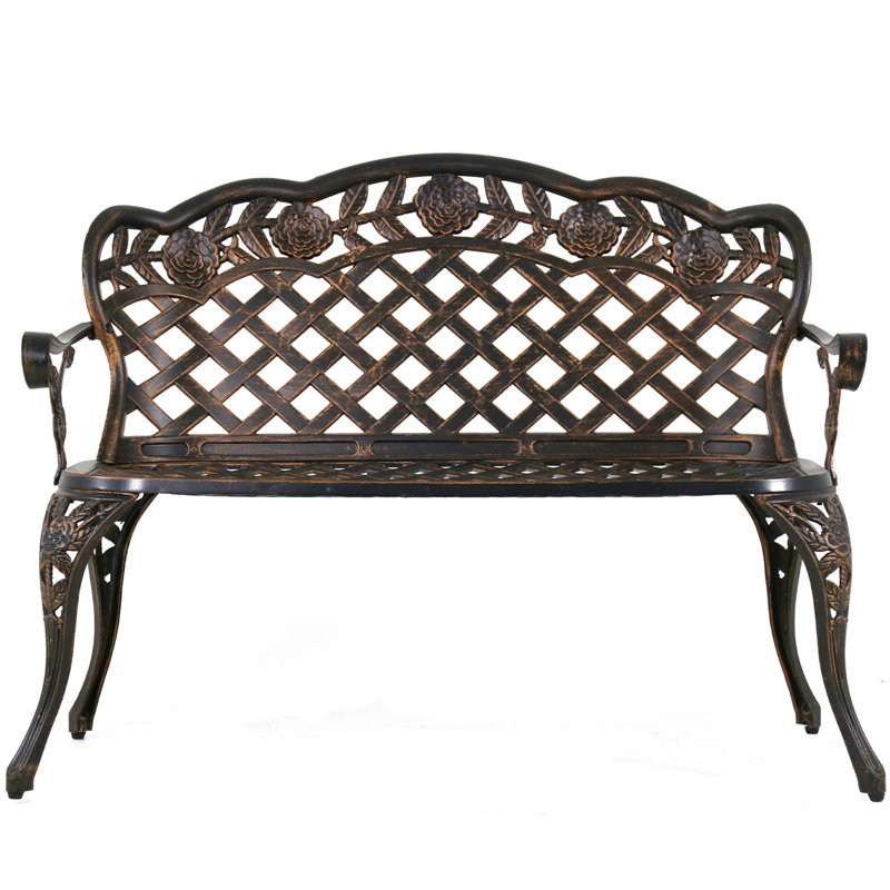 Banc de jardin en fonte d'aluminium Madama