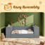 Lit de jour simple avec accoudoirs de rangement, lit gigogne et station de charge-1069231009