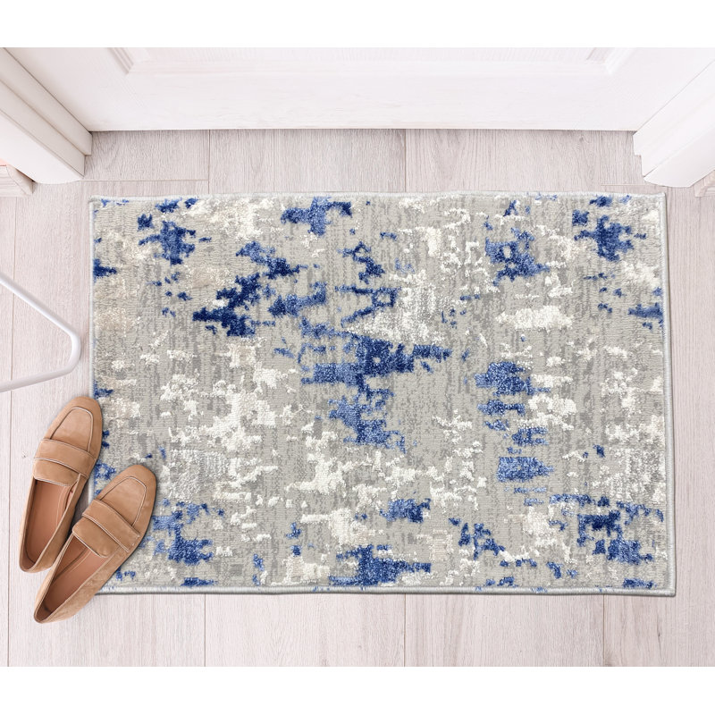 Tapis de porte Lara, gris