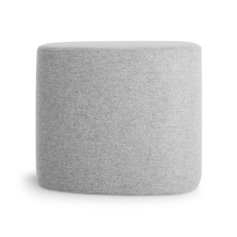 Swole Ottoman, Vesper Light Grey