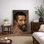 "Michelangelo Buonarroti", portrait de maître de la Renaissance, artiste italien historique, images, impression sur toile encadrée