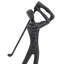 GOLFER Iron Figurine 19cm-92166230
