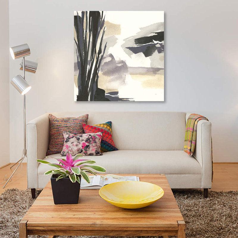 «Placid II», reproduction sur toile, H 37 po x l 37 po x P 1,5 po, Pas de tapis, Toile tendue