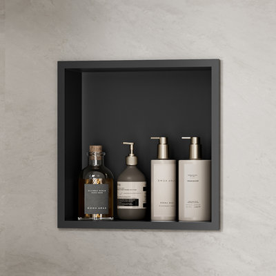 Pevzner Stainless Steel Shower Niche, Recessed Shower Niche Wall Mounted, 5colors shower shelf 30 x 30cm