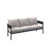 Coussin gris/cadre noir