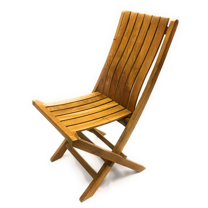 Chaise pliante en bois