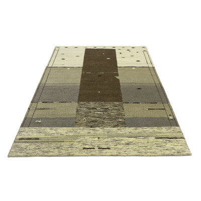 Tapis gris / crème
