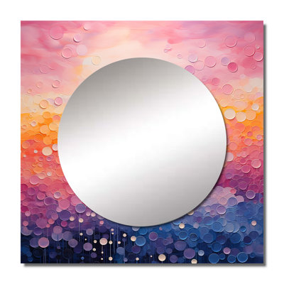 Anntawanna - Abstract Landscape Square Mirror For Wall Art Decor