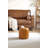 11.8In Small Round Faux Leather Upholstered Ottoman-120539213