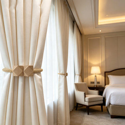 Natural Fabric 40 cm Curtain Holdback/Tieback