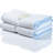Luxury Cotton Towel Set - Fluffy, Ultra Soft & Highly Absorbent - Scallop Piping-1197470622-1197470609