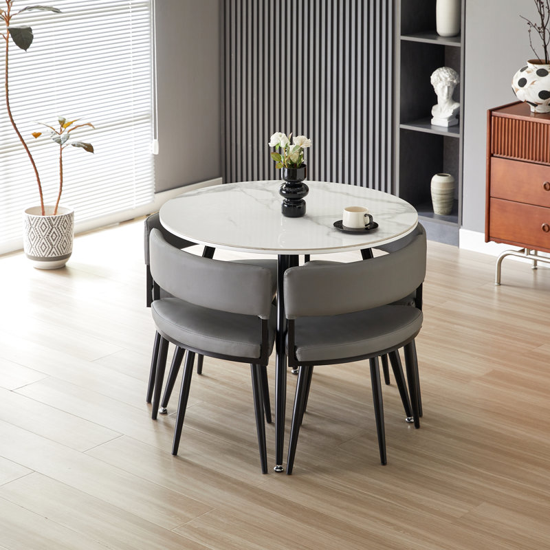 Oliver Nesting Dining Table Set Round
