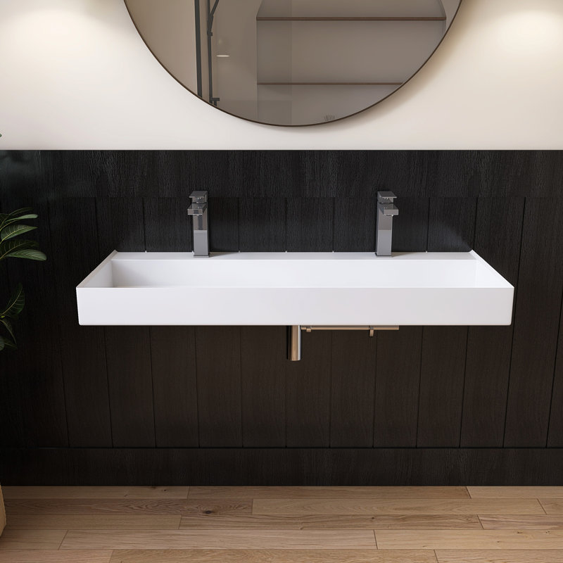 Lavabo pour salle de bain mural Medunjess