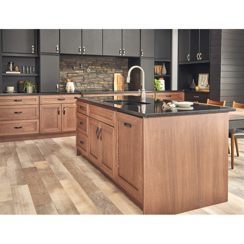 Mirada Rectangular Knob, Brushed Pewter