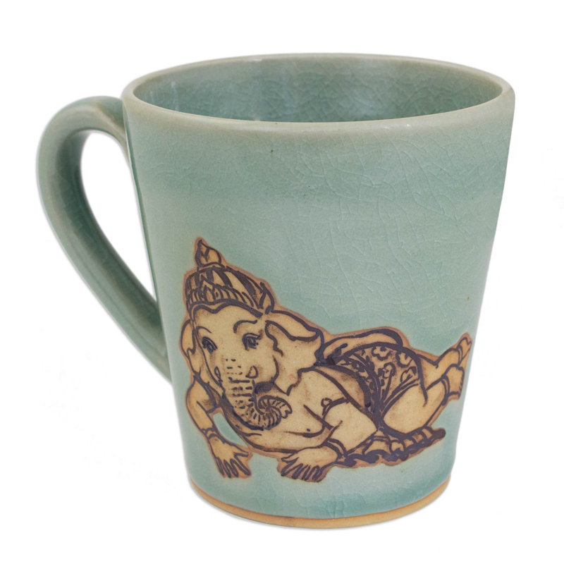 Tasse à café Faiqah au repos Ganesha Celadon