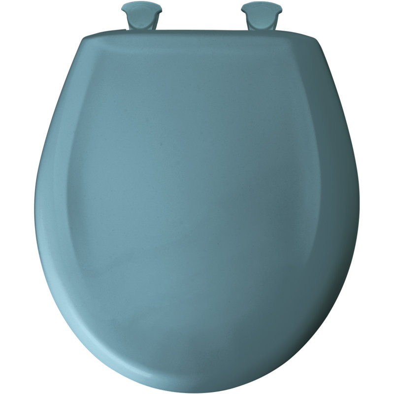Siège de toilette rond, Bleu régence