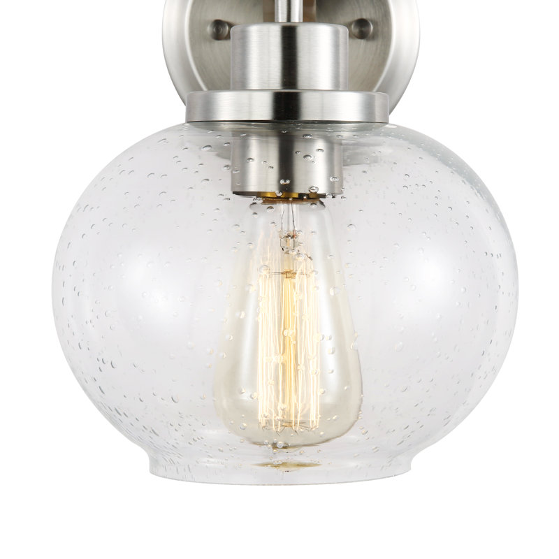 Wiesner Armed Sconce, Satin Nickel